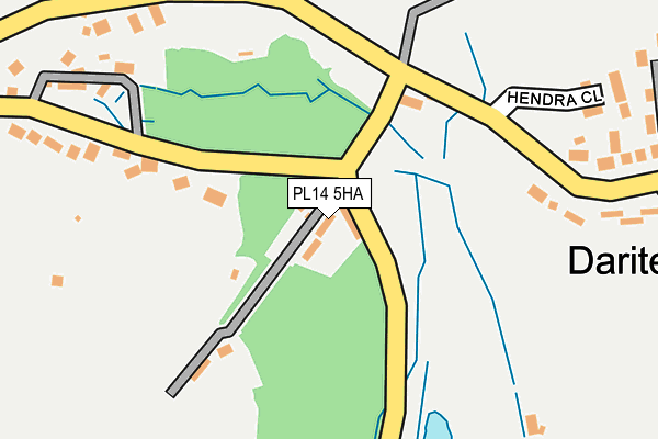 PL14 5HA map - OS OpenMap – Local (Ordnance Survey)