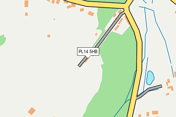 PL14 5HB map - OS OpenMap – Local (Ordnance Survey)