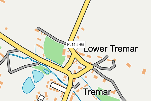PL14 5HG map - OS OpenMap – Local (Ordnance Survey)