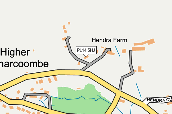 PL14 5HJ map - OS OpenMap – Local (Ordnance Survey)