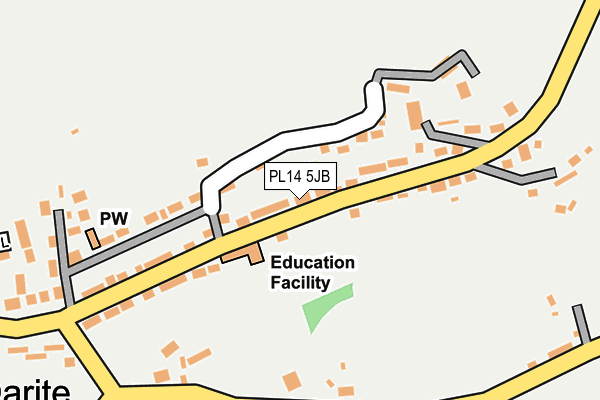 PL14 5JB map - OS OpenMap – Local (Ordnance Survey)