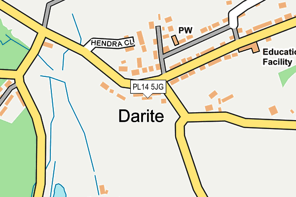PL14 5JG map - OS OpenMap – Local (Ordnance Survey)
