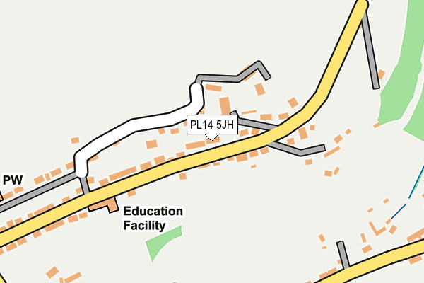 PL14 5JH map - OS OpenMap – Local (Ordnance Survey)