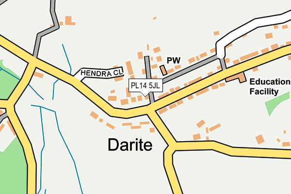 PL14 5JL map - OS OpenMap – Local (Ordnance Survey)