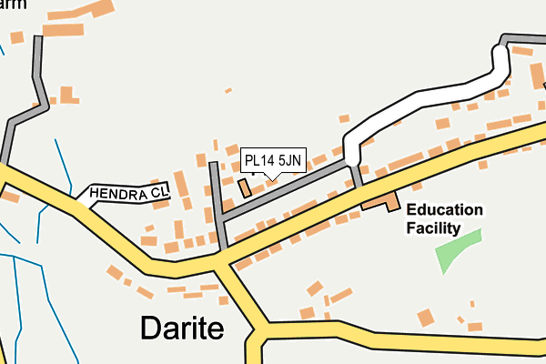 PL14 5JN map - OS OpenMap – Local (Ordnance Survey)