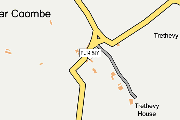 PL14 5JY map - OS OpenMap – Local (Ordnance Survey)