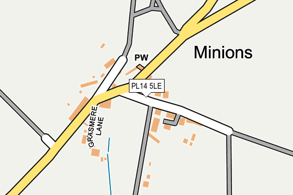 PL14 5LE map - OS OpenMap – Local (Ordnance Survey)