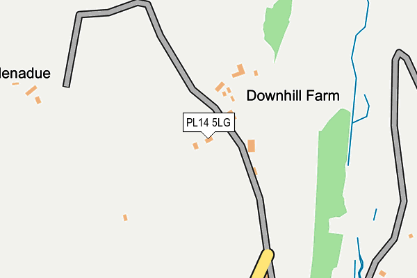 PL14 5LG map - OS OpenMap – Local (Ordnance Survey)