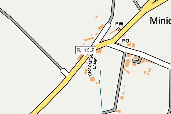 PL14 5LP map - OS OpenMap – Local (Ordnance Survey)