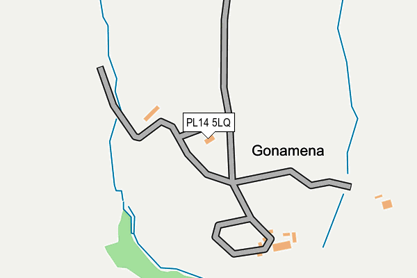 PL14 5LQ map - OS OpenMap – Local (Ordnance Survey)