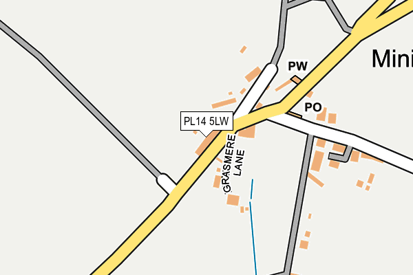 PL14 5LW map - OS OpenMap – Local (Ordnance Survey)