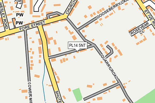 PL14 5NT map - OS OpenMap – Local (Ordnance Survey)
