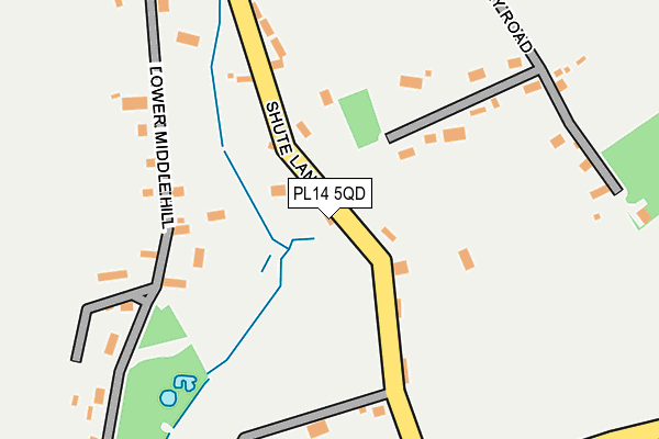 PL14 5QD map - OS OpenMap – Local (Ordnance Survey)