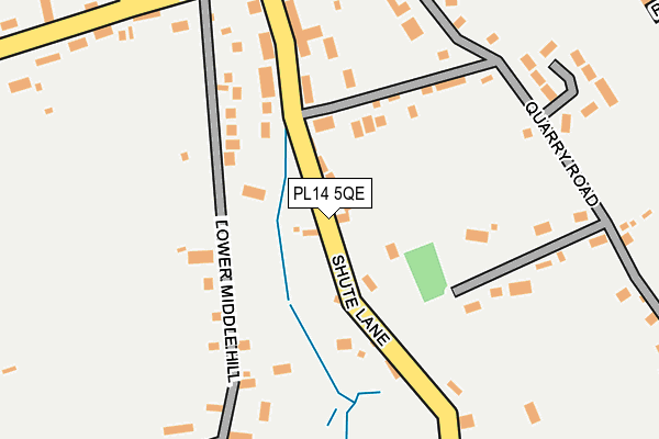 PL14 5QE map - OS OpenMap – Local (Ordnance Survey)