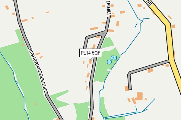 PL14 5QF map - OS OpenMap – Local (Ordnance Survey)