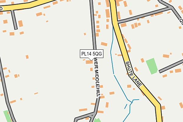 PL14 5QG map - OS OpenMap – Local (Ordnance Survey)