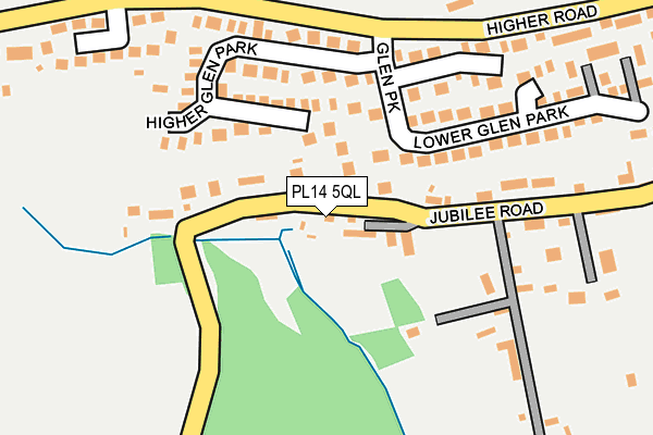 PL14 5QL map - OS OpenMap – Local (Ordnance Survey)