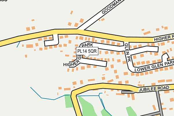 PL14 5QR map - OS OpenMap – Local (Ordnance Survey)
