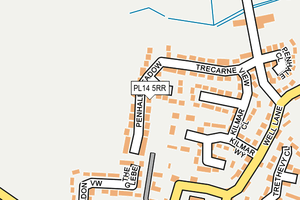 PL14 5RR map - OS OpenMap – Local (Ordnance Survey)