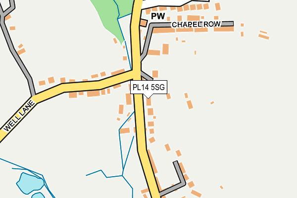 PL14 5SG map - OS OpenMap – Local (Ordnance Survey)