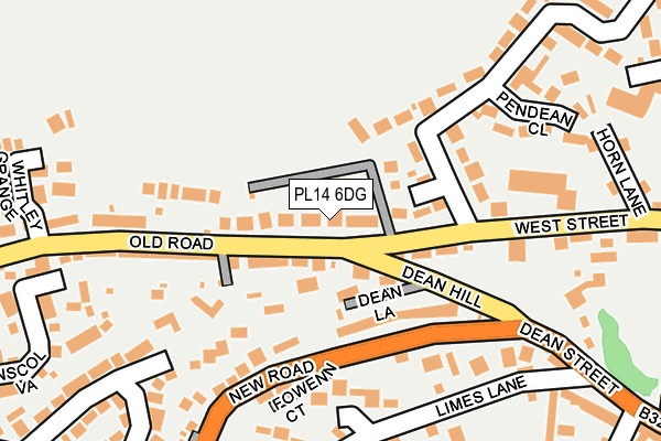 PL14 6DG map - OS OpenMap – Local (Ordnance Survey)