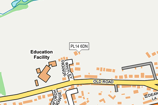 PL14 6DN map - OS OpenMap – Local (Ordnance Survey)