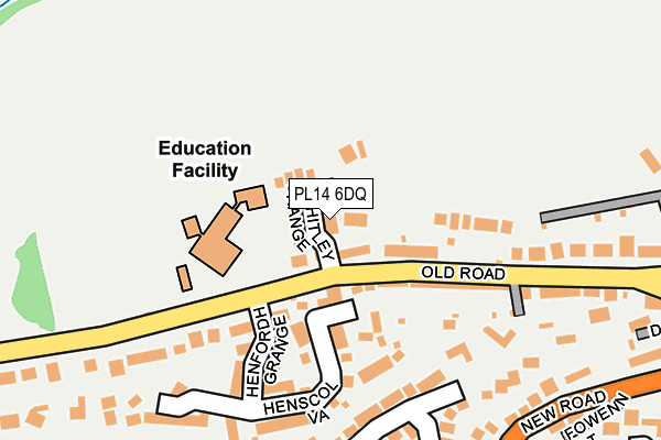 PL14 6DQ map - OS OpenMap – Local (Ordnance Survey)