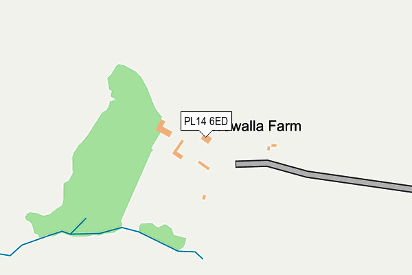 PL14 6ED map - OS OpenMap – Local (Ordnance Survey)
