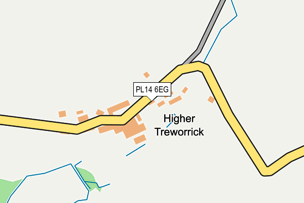 PL14 6EG map - OS OpenMap – Local (Ordnance Survey)