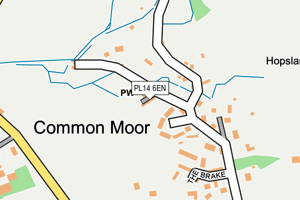 PL14 6EN map - OS OpenMap – Local (Ordnance Survey)