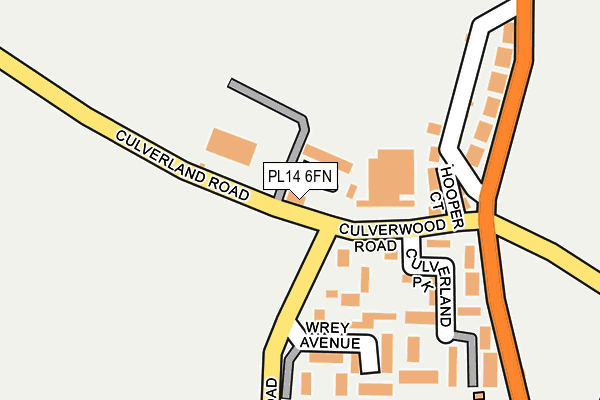 PL14 6FN map - OS OpenMap – Local (Ordnance Survey)