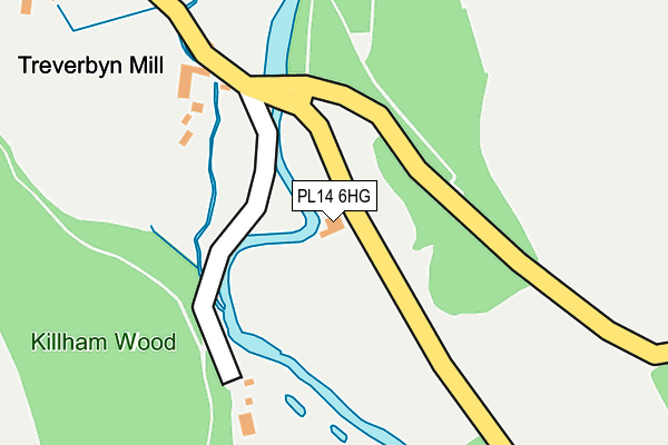 PL14 6HG map - OS OpenMap – Local (Ordnance Survey)