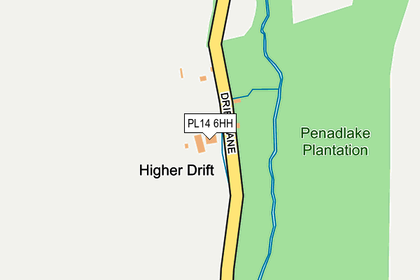 PL14 6HH map - OS OpenMap – Local (Ordnance Survey)