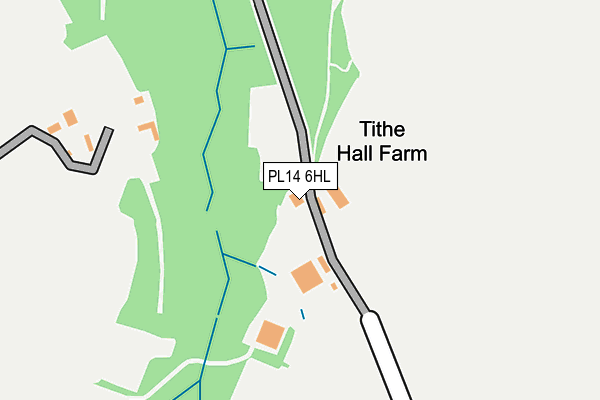 PL14 6HL map - OS OpenMap – Local (Ordnance Survey)