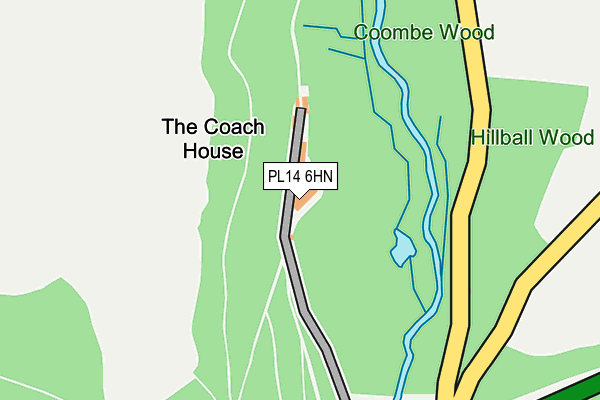 PL14 6HN map - OS OpenMap – Local (Ordnance Survey)