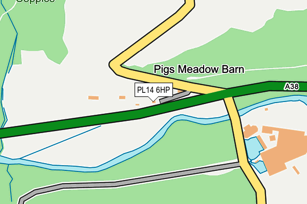 PL14 6HP map - OS OpenMap – Local (Ordnance Survey)