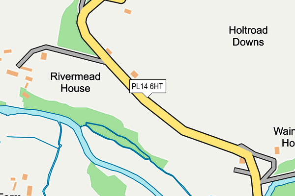 PL14 6HT map - OS OpenMap – Local (Ordnance Survey)