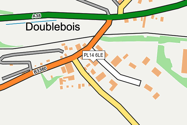 PL14 6LE map - OS OpenMap – Local (Ordnance Survey)