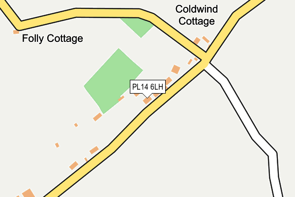 PL14 6LH map - OS OpenMap – Local (Ordnance Survey)