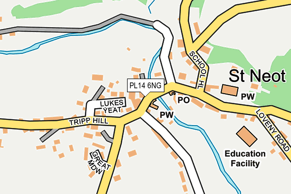 PL14 6NG map - OS OpenMap – Local (Ordnance Survey)