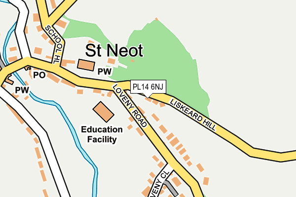 PL14 6NJ map - OS OpenMap – Local (Ordnance Survey)