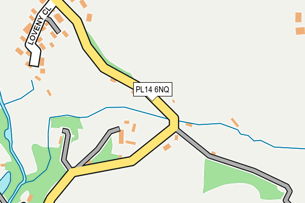 PL14 6NQ map - OS OpenMap – Local (Ordnance Survey)