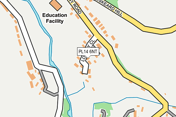 PL14 6NT map - OS OpenMap – Local (Ordnance Survey)