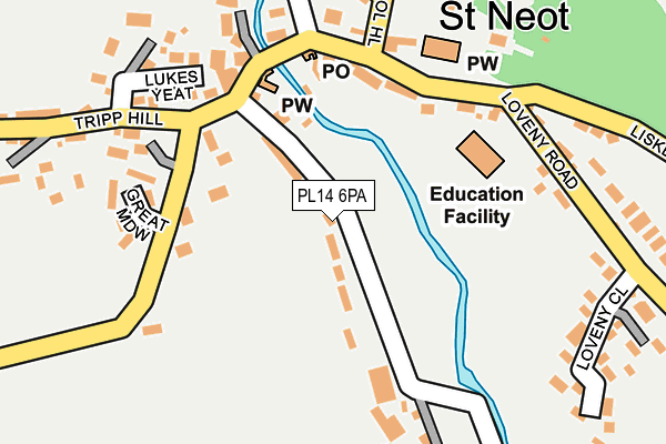 PL14 6PA map - OS OpenMap – Local (Ordnance Survey)