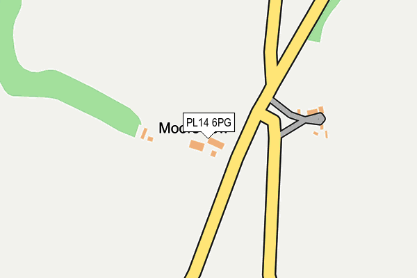 PL14 6PG map - OS OpenMap – Local (Ordnance Survey)