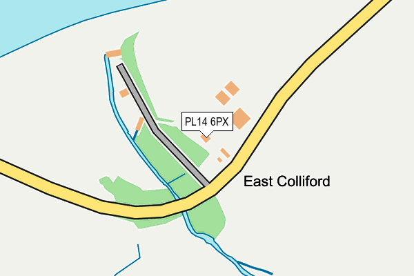 PL14 6PX map - OS OpenMap – Local (Ordnance Survey)