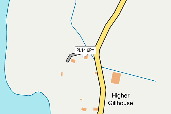 PL14 6PY map - OS OpenMap – Local (Ordnance Survey)