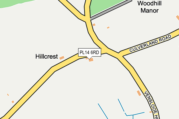 PL14 6RD map - OS OpenMap – Local (Ordnance Survey)