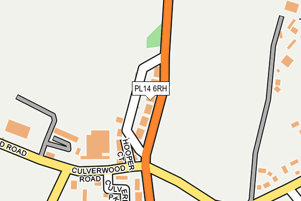 PL14 6RH map - OS OpenMap – Local (Ordnance Survey)
