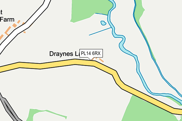 PL14 6RX map - OS OpenMap – Local (Ordnance Survey)